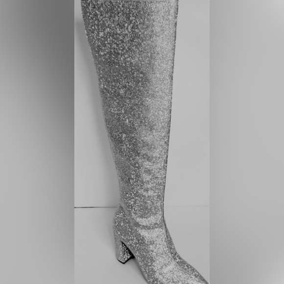 INC International Concepts Shoes Inc Over The Calf Sparkling Boots